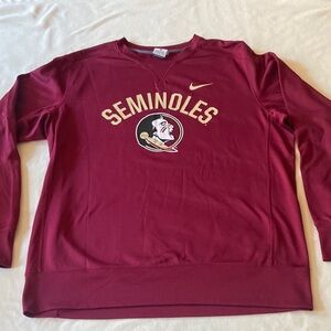 Nike Therma-Fit Florida State Seminoles Crewneck Sweatshirt